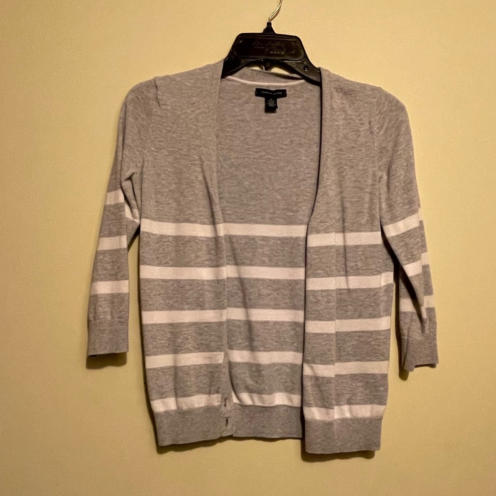 LAST DAY TO BUY!  Tommy Hilfiger Classic Stripe Button Up Cardigan XS